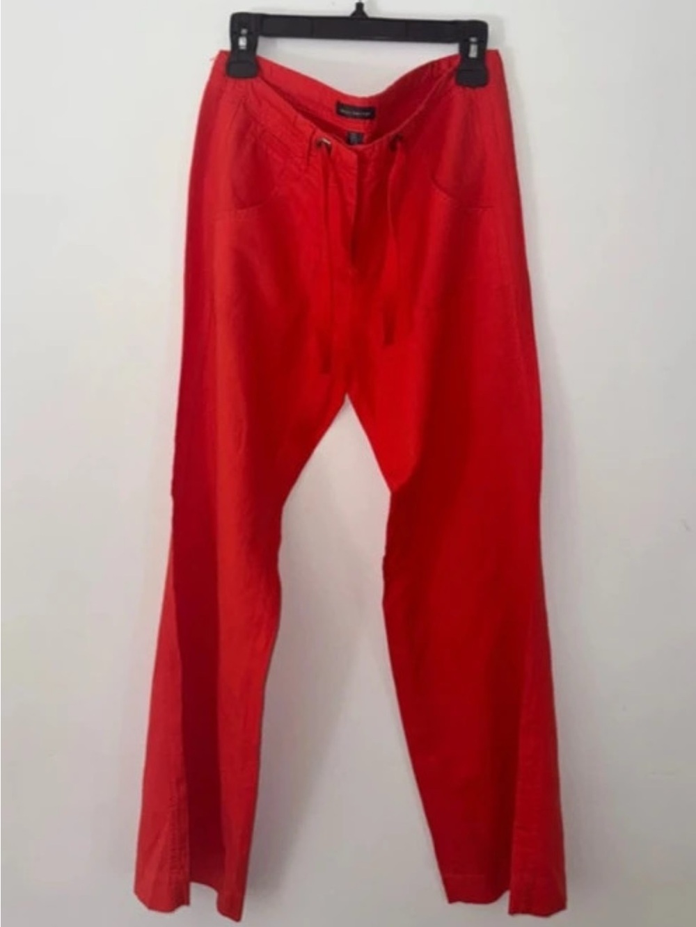 WILLI SMITH BRIGHT RED DRAWSTRING RELAXED JOGGERS